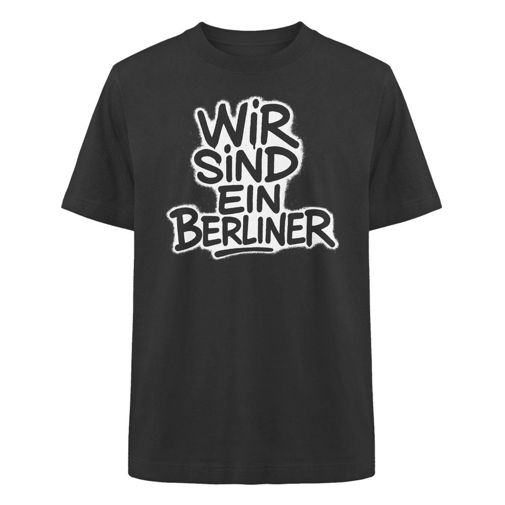 Wir sind ein Berliner - Heavy Oversized Organic Shirt – Bild 4