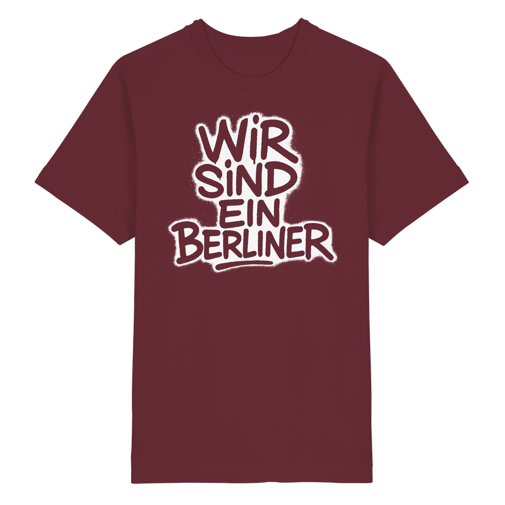 Wir sind ein Berliner - Heavy Oversized Organic Shirt – Bild 8