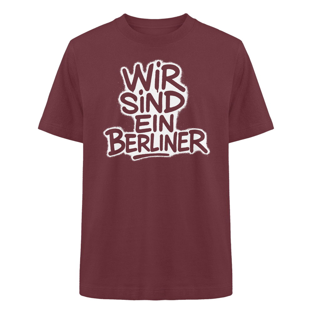 Wir sind ein Berliner - Heavy Oversized Organic Shirt – Bild 7