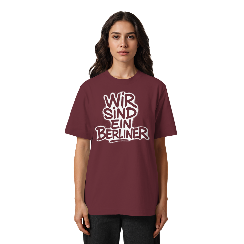 Wir sind ein Berliner - Heavy Oversized Organic Shirt – Bild 6