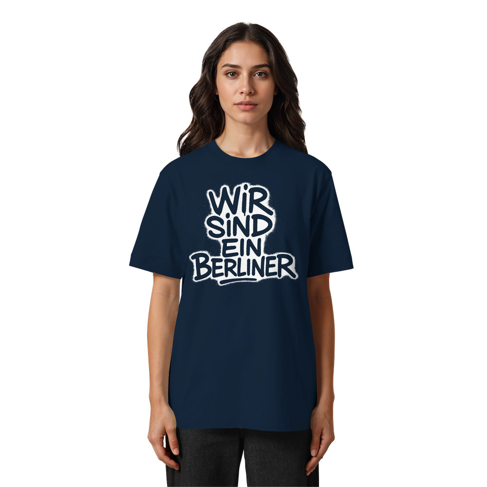 Wir sind ein Berliner - Heavy Oversized Organic Shirt – Bild 10