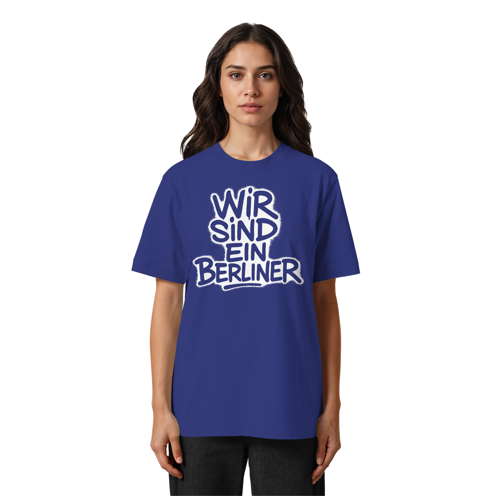 Wir sind ein Berliner - Heavy Oversized Organic Shirt – Bild 19