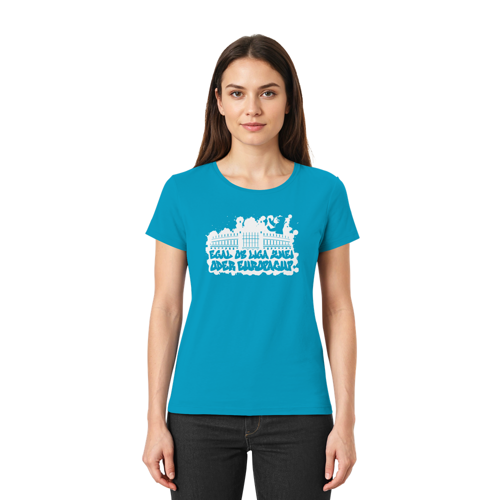 Egal ob Liga Zwei - Ladies Premium Shirt – Bild 3
