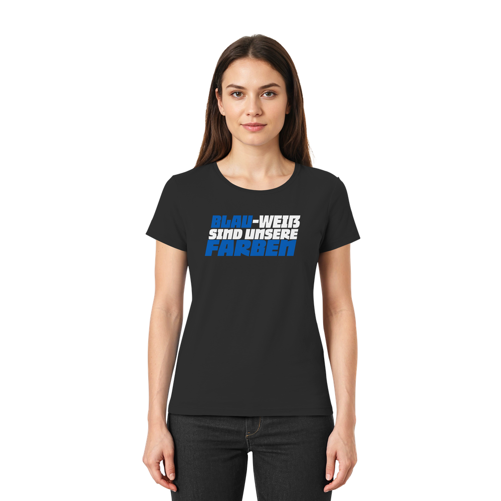 Blau Weiß sind unsere Farben - Ladies Premium Shirt – Bild 5