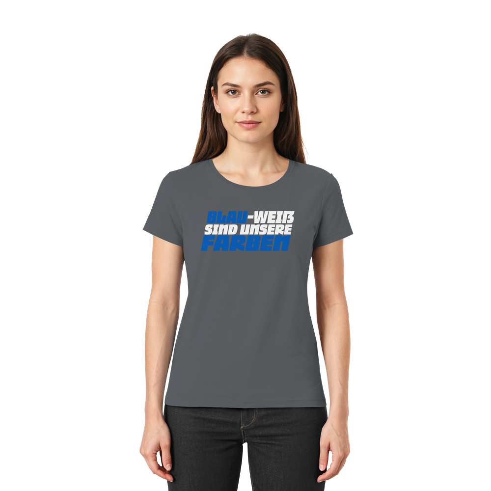 Blau Weiß sind unsere Farben - Ladies Premium Shirt – Bild 9