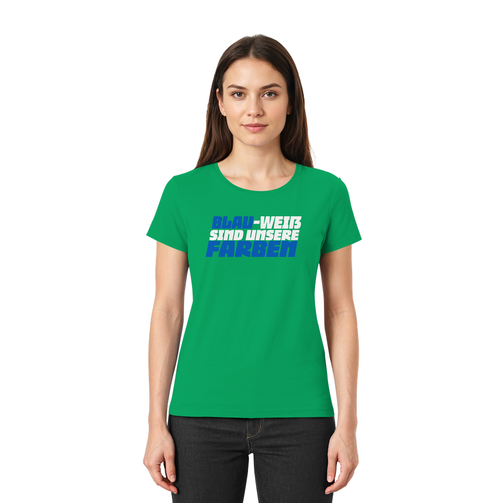 Blau Weiß sind unsere Farben - Ladies Premium Shirt – Bild 15
