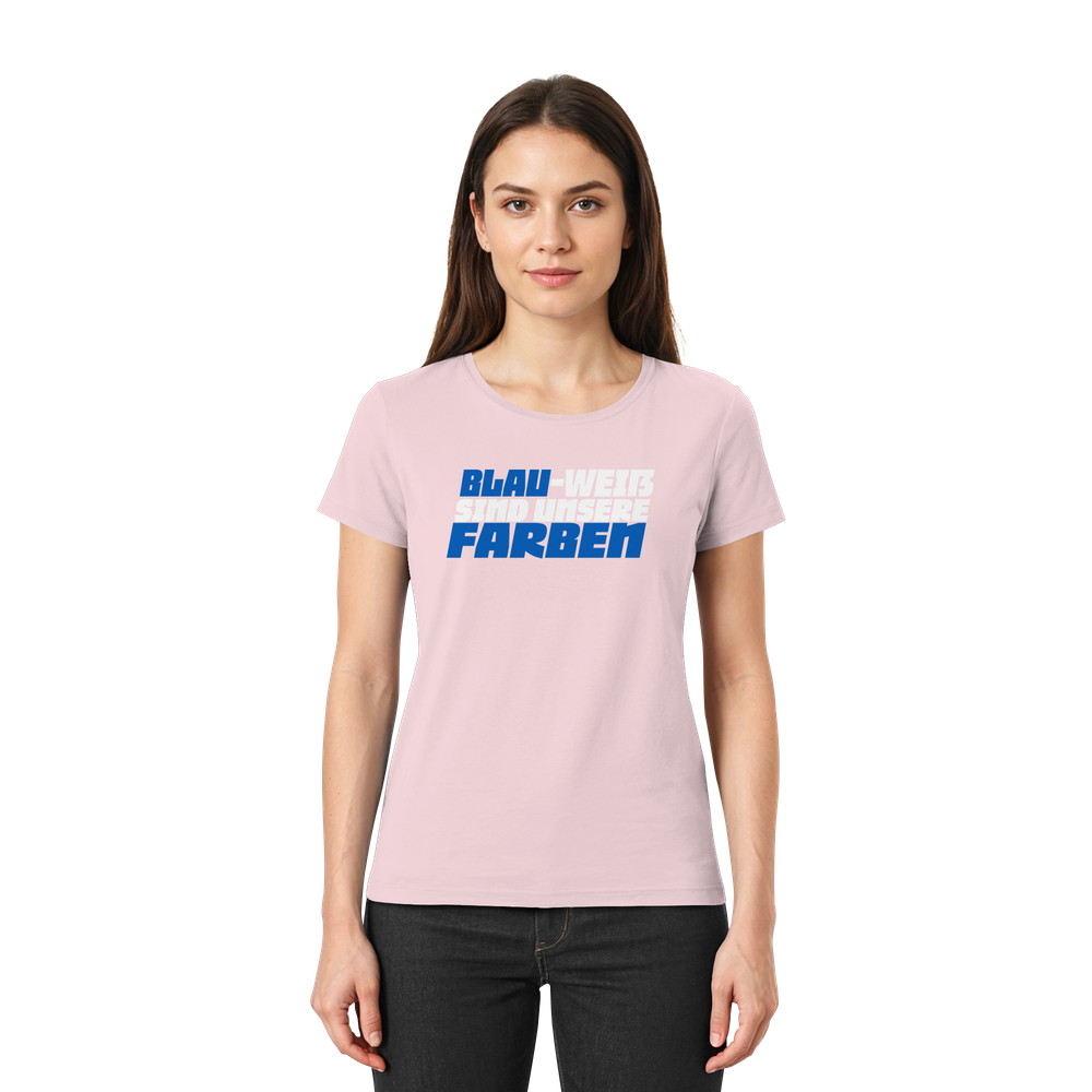 Blau Weiß sind unsere Farben - Ladies Premium Shirt – Bild 22