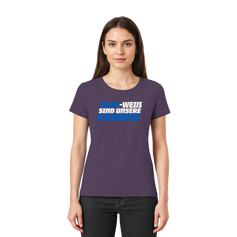 Blau Weiß sind unsere Farben - Ladies Premium Shirt – Bild 37
