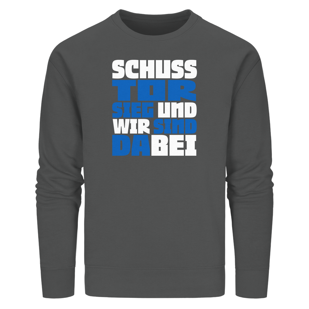 Schuss Tor Sieg - Organic Basic Unisex Sweatshirt – Bild 2