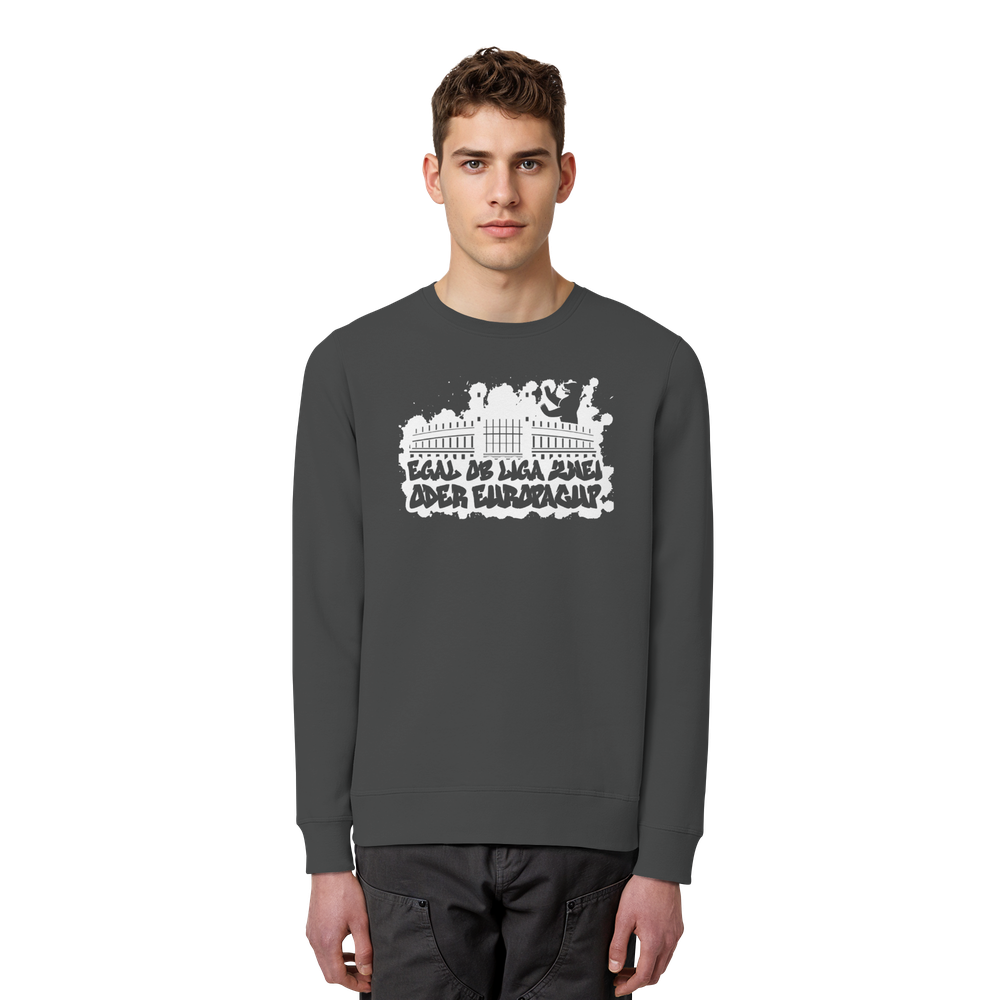 Egal ob Liga Zwei - Organic Basic Unisex Sweatshirt – Bild 4
