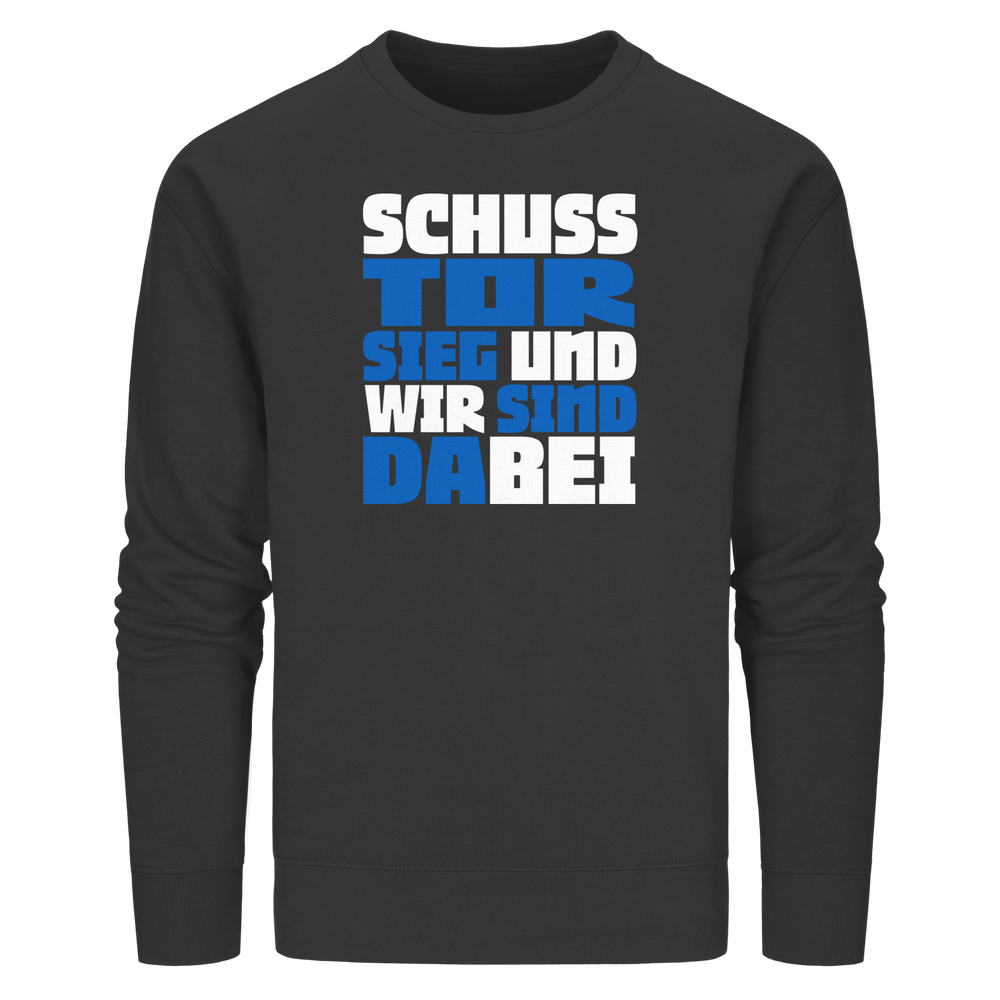 Schuss Tor Sieg - Organic Basic Unisex Sweatshirt – Bild 8