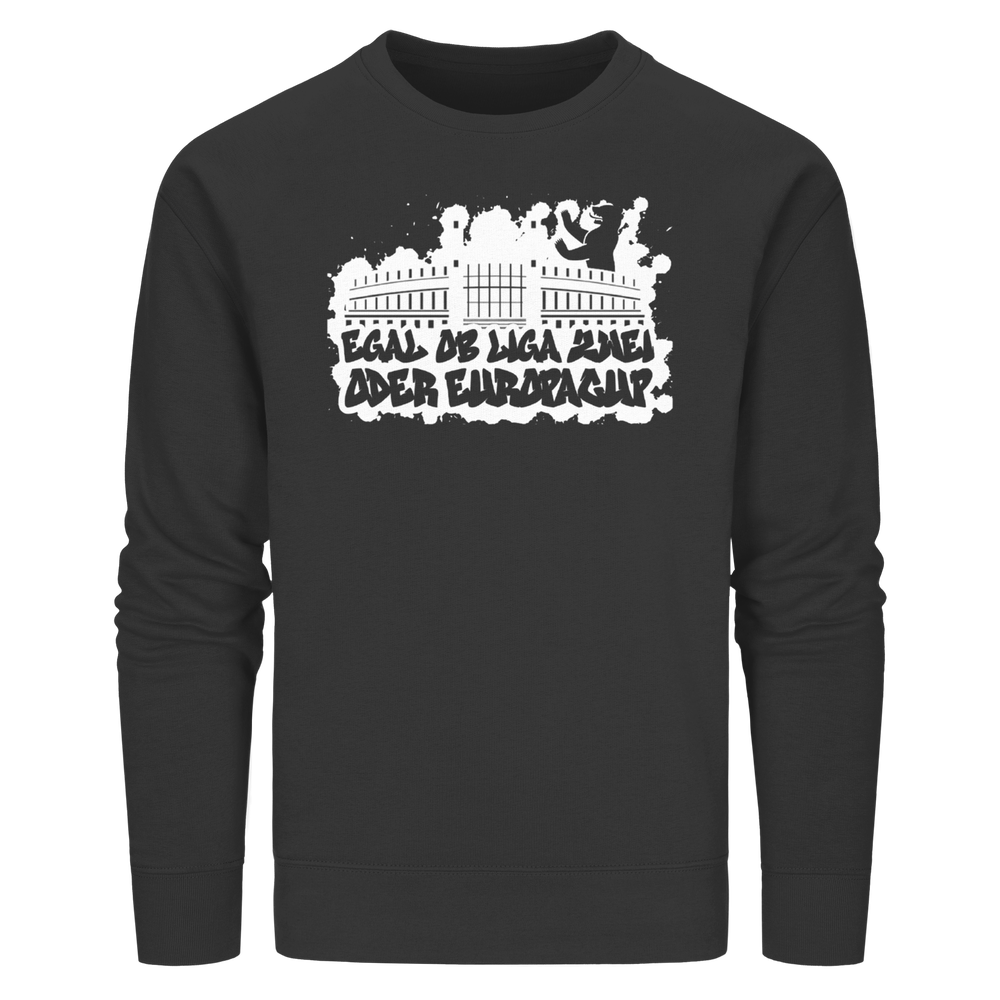 Egal ob Liga Zwei - Organic Basic Unisex Sweatshirt – Bild 8