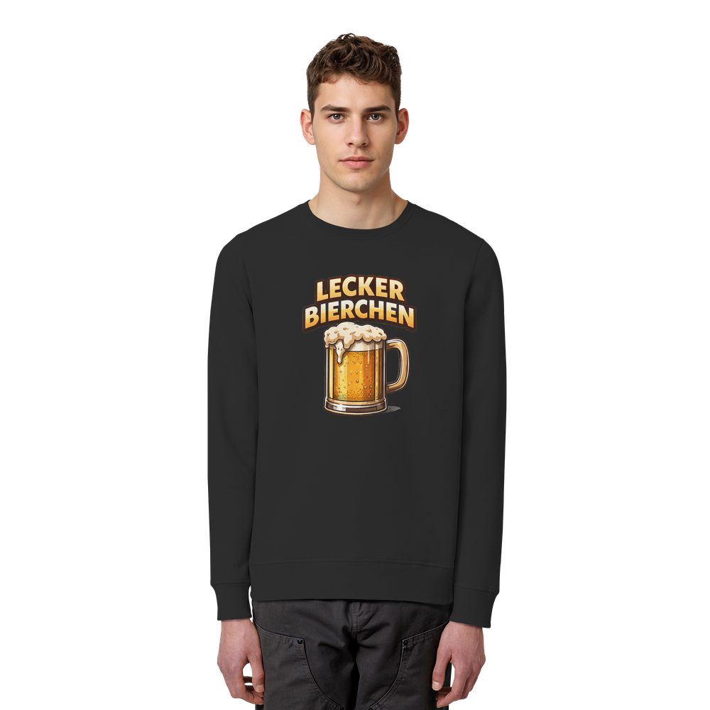 Lecker Bierchen - Organic Basic Unisex Sweatshirt – Bild 4