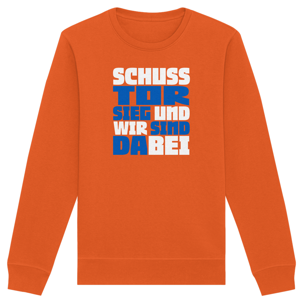 Schuss Tor Sieg - Organic Basic Unisex Sweatshirt – Bild 13