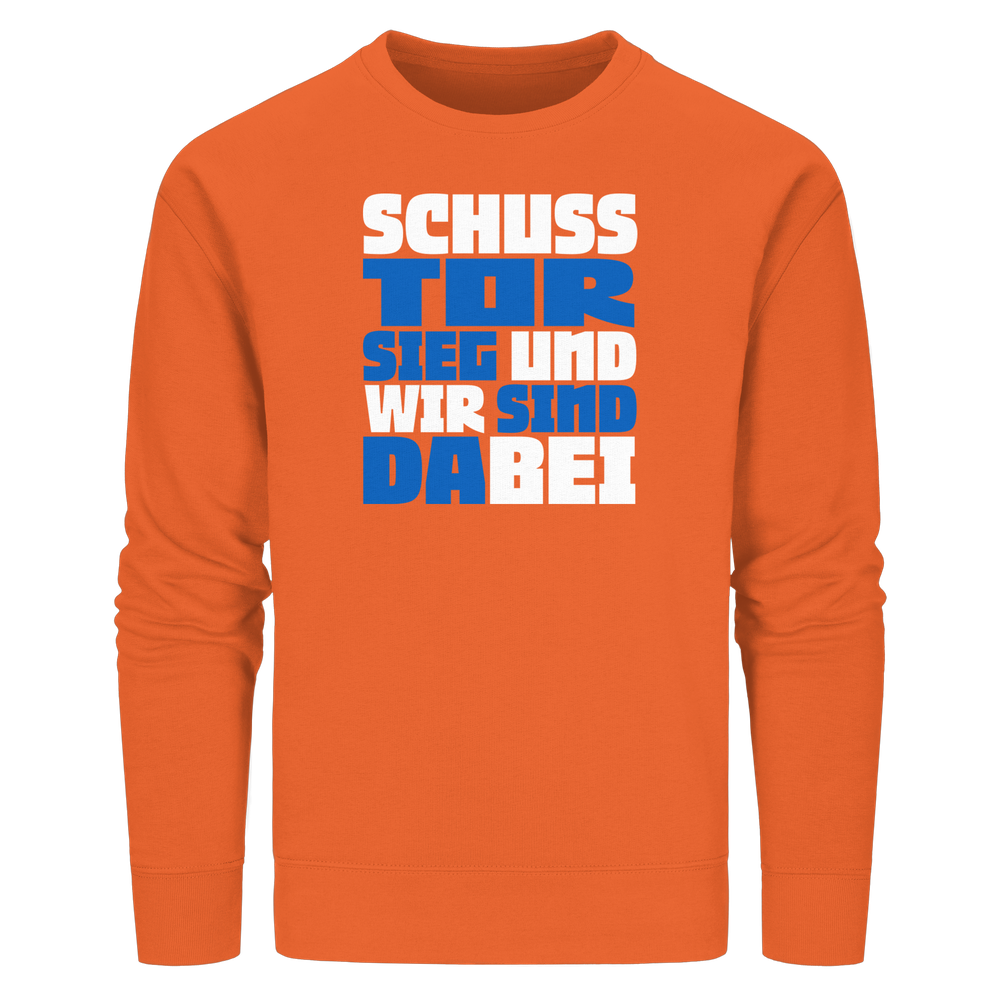 Schuss Tor Sieg - Organic Basic Unisex Sweatshirt – Bild 16