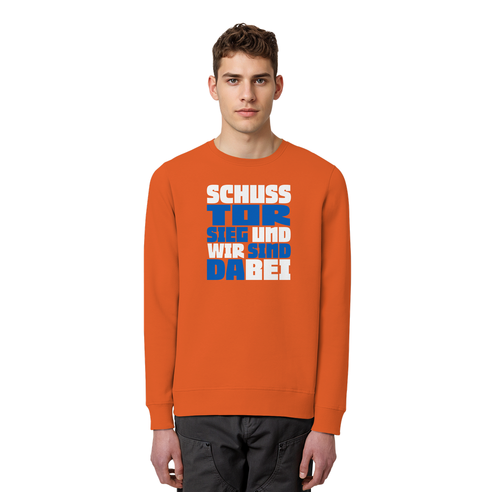 Schuss Tor Sieg - Organic Basic Unisex Sweatshirt – Bild 14