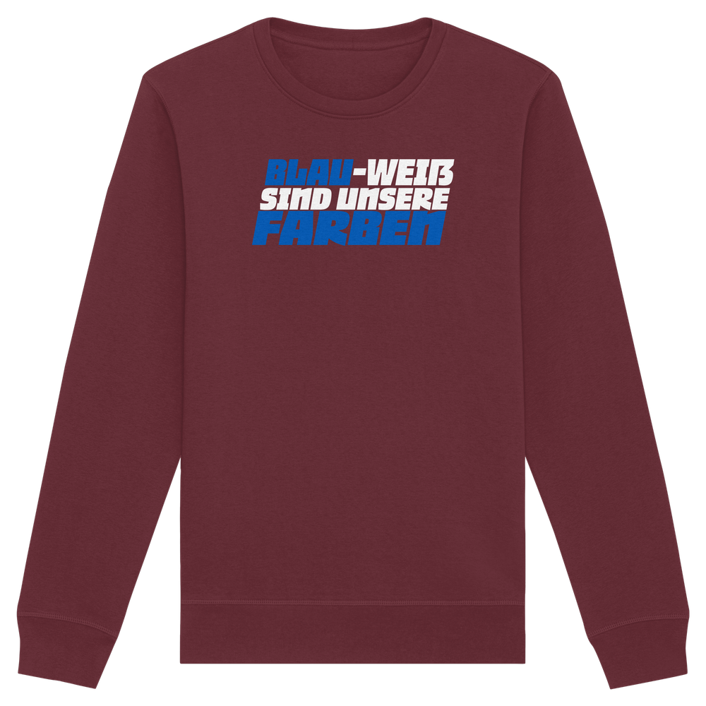 Blau Weiß sind unsere Farben - Organic Basic Unisex Sweatshirt – Bild 15