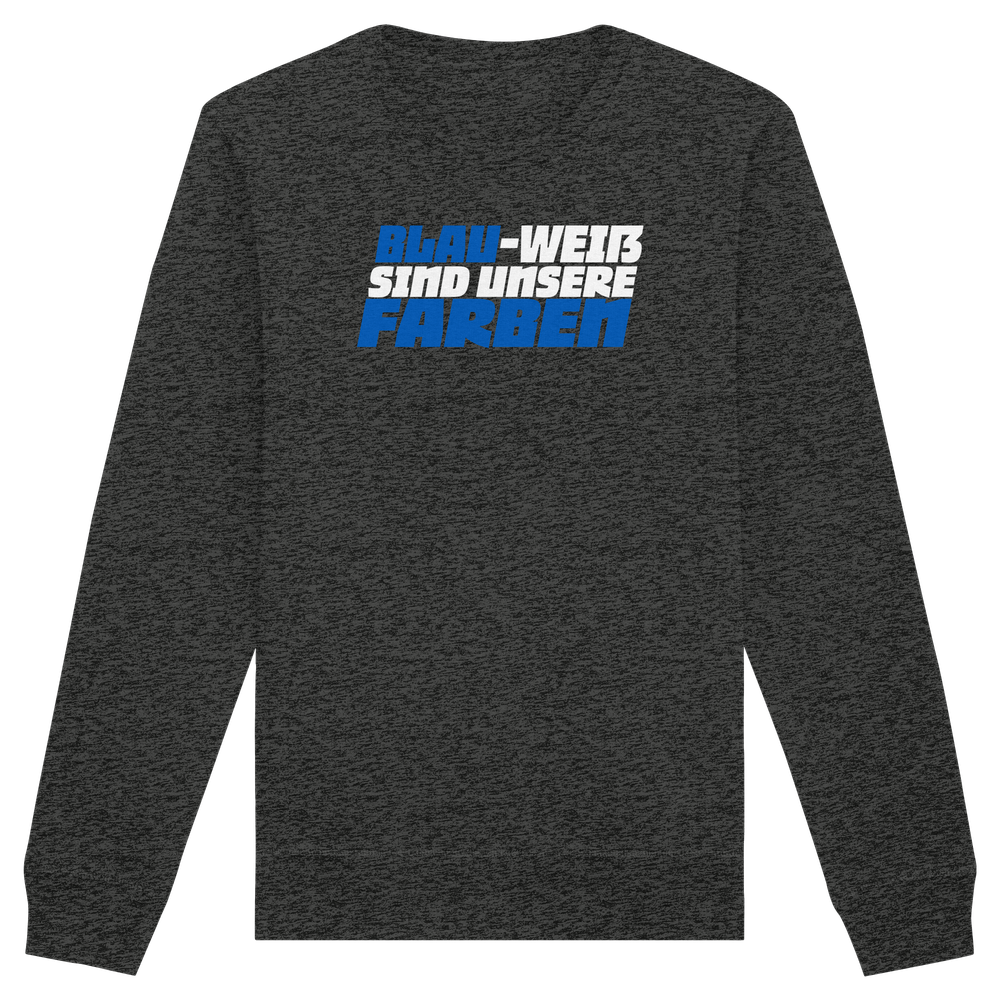 Blau Weiß sind unsere Farben - Organic Basic Unisex Sweatshirt – Bild 17