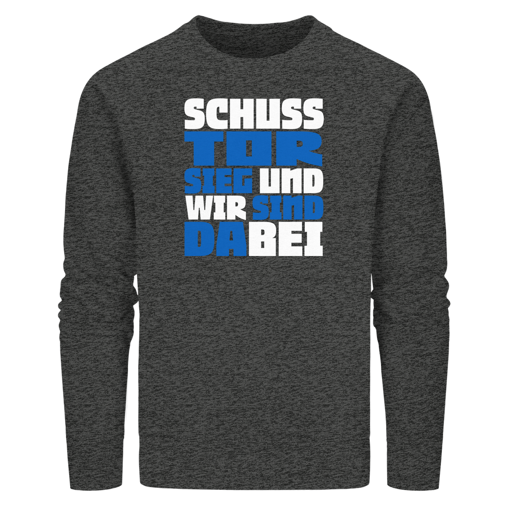 Schuss Tor Sieg - Organic Basic Unisex Sweatshirt – Bild 18