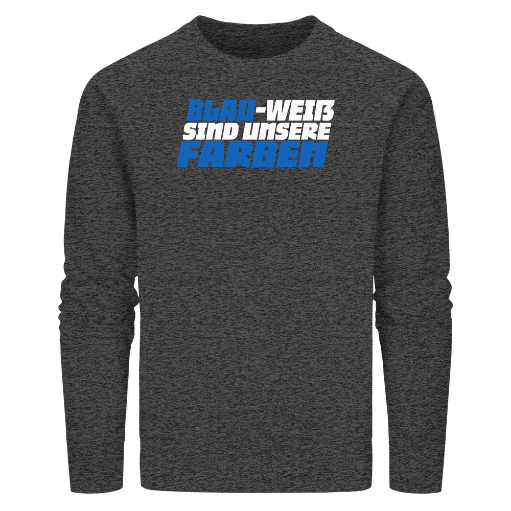 Blau Weiß sind unsere Farben - Organic Basic Unisex Sweatshirt – Bild 18