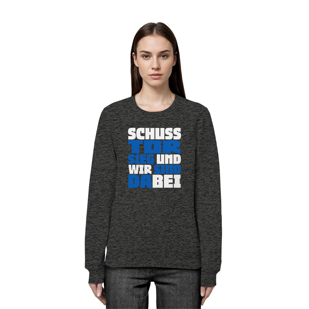 Schuss Tor Sieg - Organic Basic Unisex Sweatshirt – Bild 17