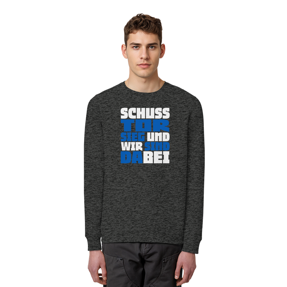 Schuss Tor Sieg - Organic Basic Unisex Sweatshirt – Bild 20