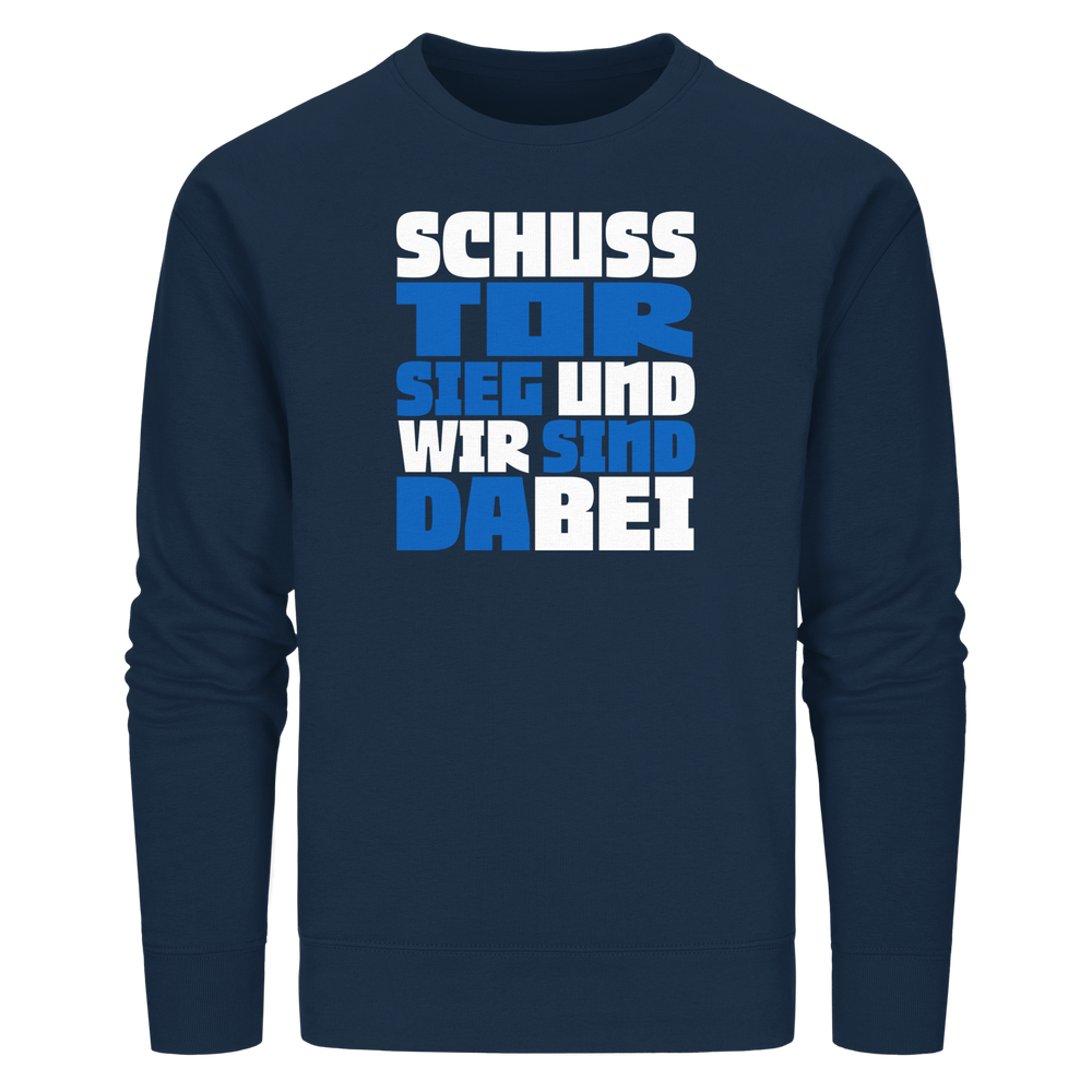 Schuss Tor Sieg - Organic Basic Unisex Sweatshirt – Bild 22