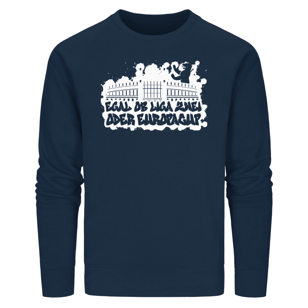 Egal ob Liga Zwei - Organic Basic Unisex Sweatshirt – Bild 22
