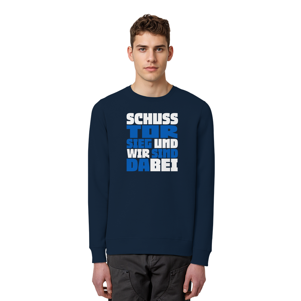 Schuss Tor Sieg - Organic Basic Unisex Sweatshirt – Bild 24