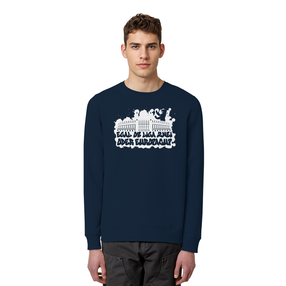 Egal ob Liga Zwei - Organic Basic Unisex Sweatshirt – Bild 24