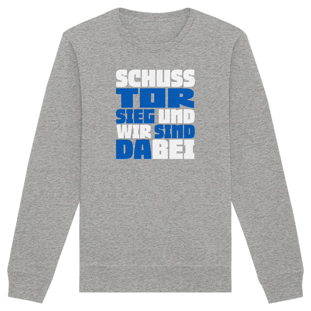 Schuss Tor Sieg - Organic Basic Unisex Sweatshirt – Bild 25