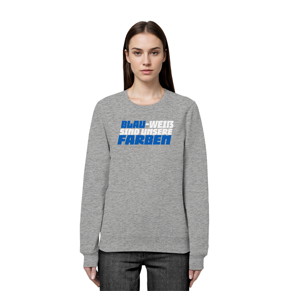 Blau Weiß sind unsere Farben - Organic Basic Unisex Sweatshirt – Bild 28