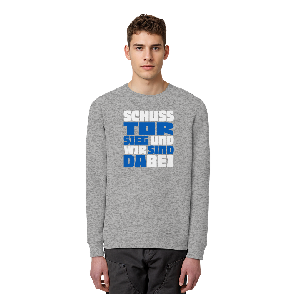 Schuss Tor Sieg - Organic Basic Unisex Sweatshirt – Bild 28