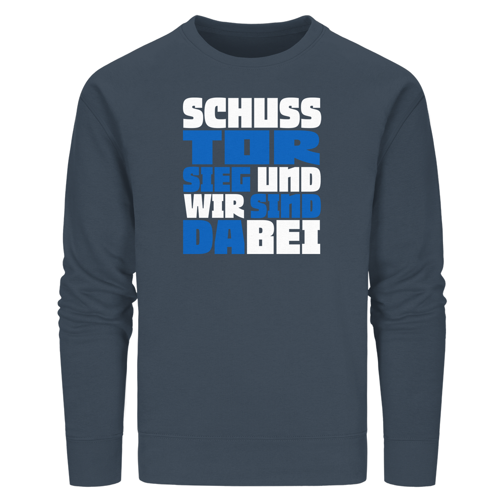 Schuss Tor Sieg - Organic Basic Unisex Sweatshirt – Bild 29