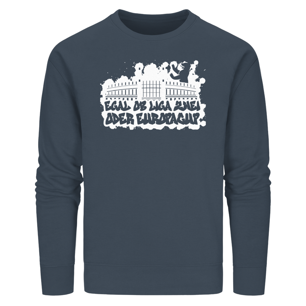 Egal ob Liga Zwei - Organic Basic Unisex Sweatshirt – Bild 29