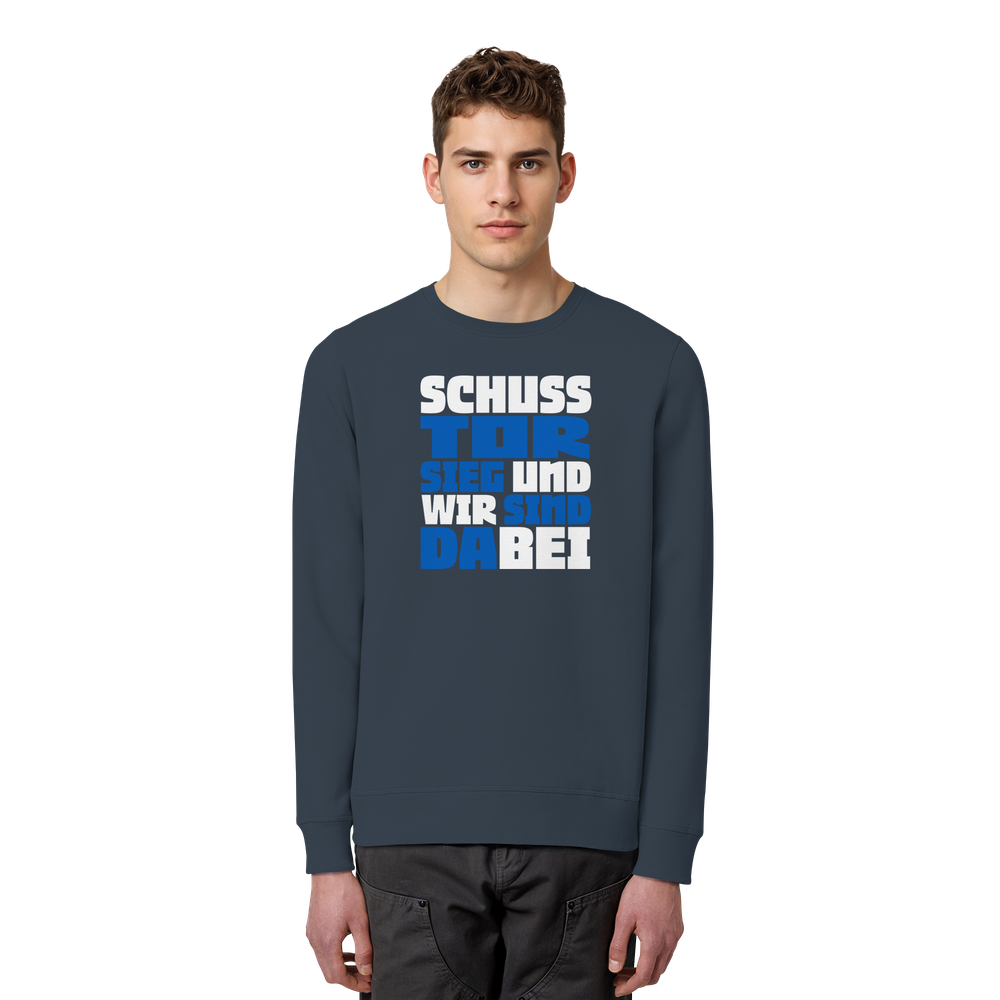 Schuss Tor Sieg - Organic Basic Unisex Sweatshirt – Bild 30
