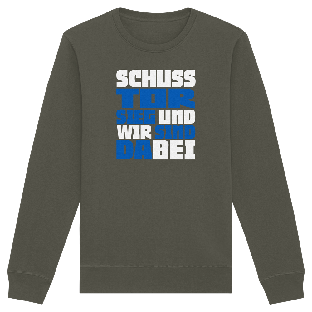 Schuss Tor Sieg - Organic Basic Unisex Sweatshirt – Bild 36