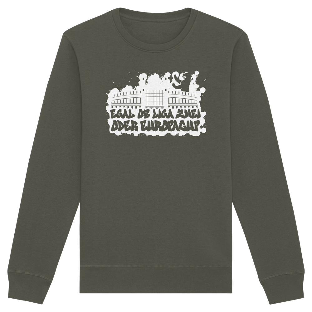 Egal ob Liga Zwei - Organic Basic Unisex Sweatshirt – Bild 36