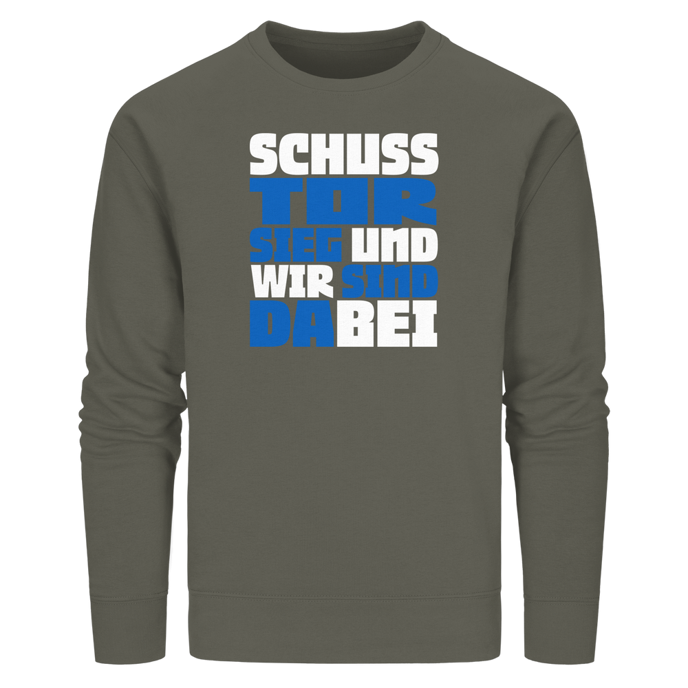 Schuss Tor Sieg - Organic Basic Unisex Sweatshirt – Bild 34