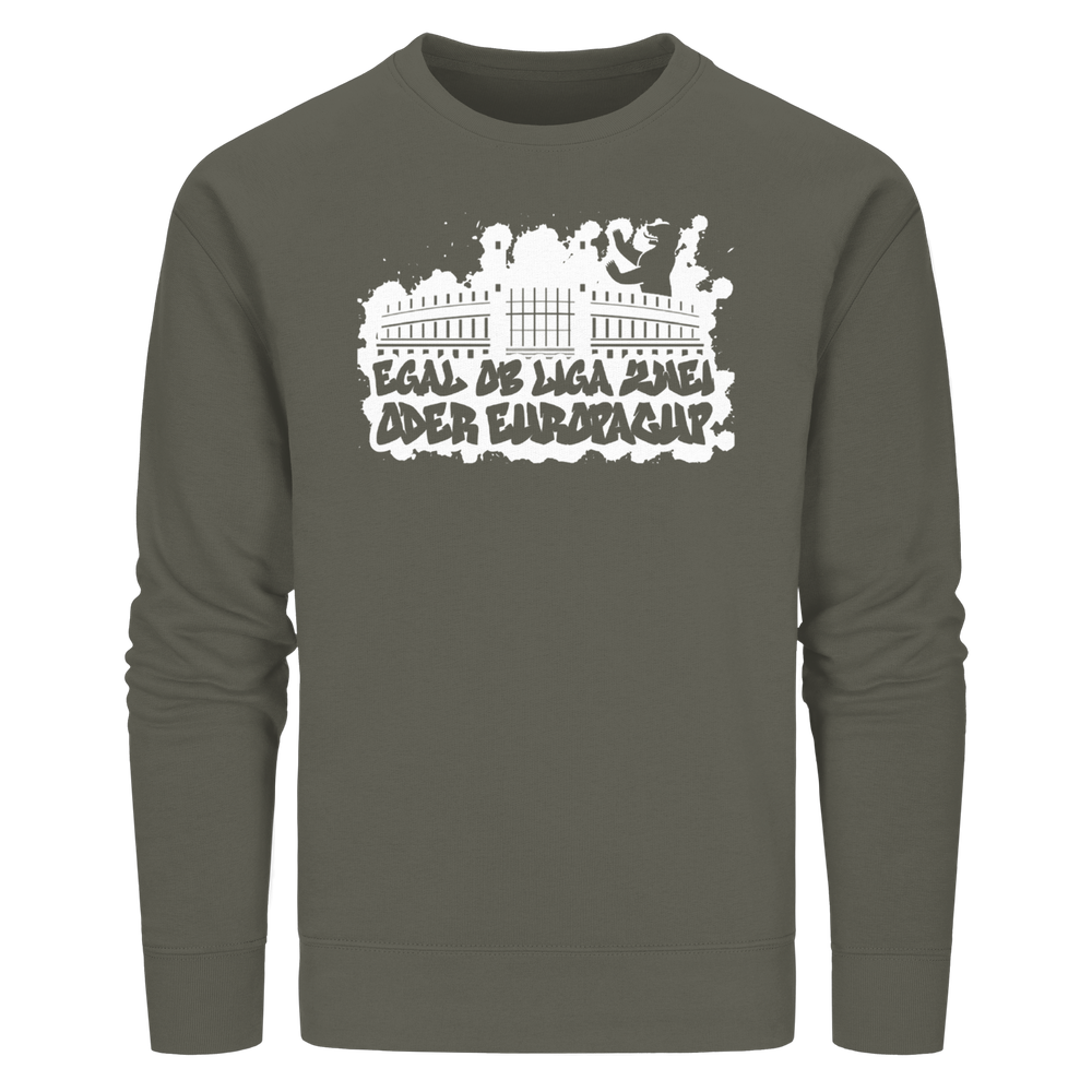Egal ob Liga Zwei - Organic Basic Unisex Sweatshirt – Bild 34