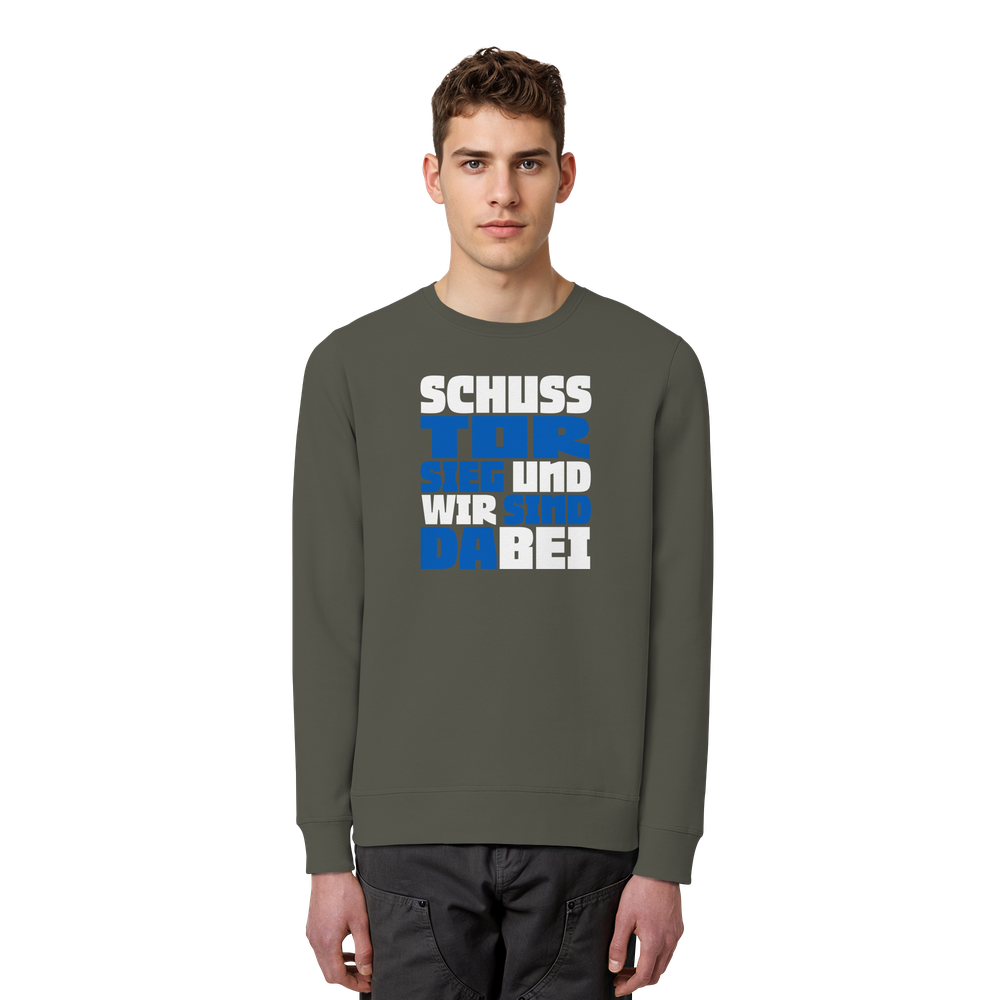 Schuss Tor Sieg - Organic Basic Unisex Sweatshirt – Bild 35