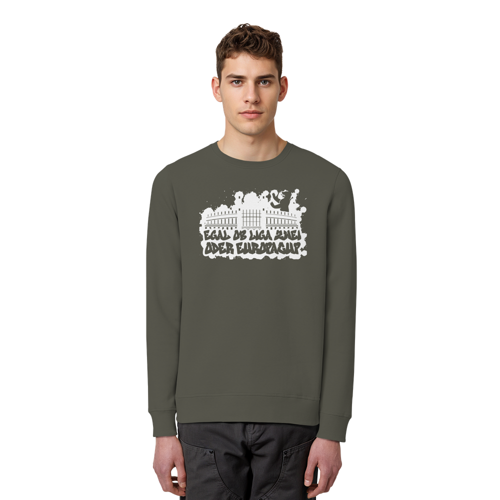Egal ob Liga Zwei - Organic Basic Unisex Sweatshirt – Bild 35