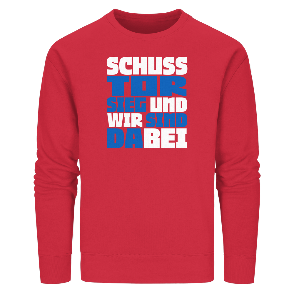 Schuss Tor Sieg - Organic Basic Unisex Sweatshirt – Bild 40