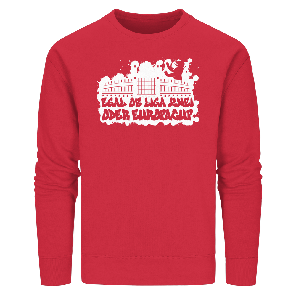 Egal ob Liga Zwei - Organic Basic Unisex Sweatshirt – Bild 40