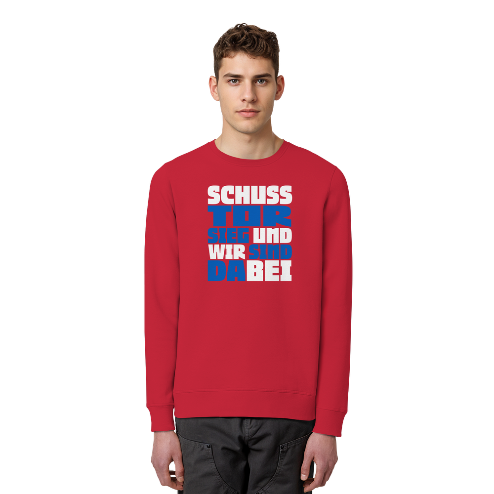Schuss Tor Sieg - Organic Basic Unisex Sweatshirt – Bild 39