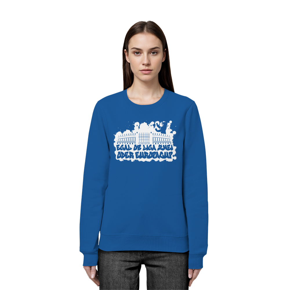 Egal ob Liga Zwei - Organic Basic Unisex Sweatshirt – Bild 42