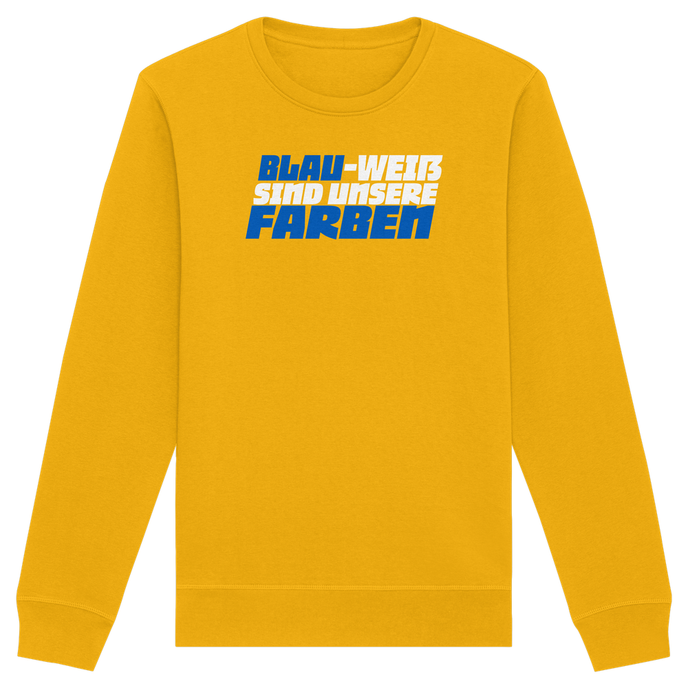 Blau Weiß sind unsere Farben - Organic Basic Unisex Sweatshirt – Bild 47