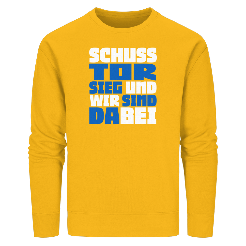 Schuss Tor Sieg - Organic Basic Unisex Sweatshirt – Bild 46