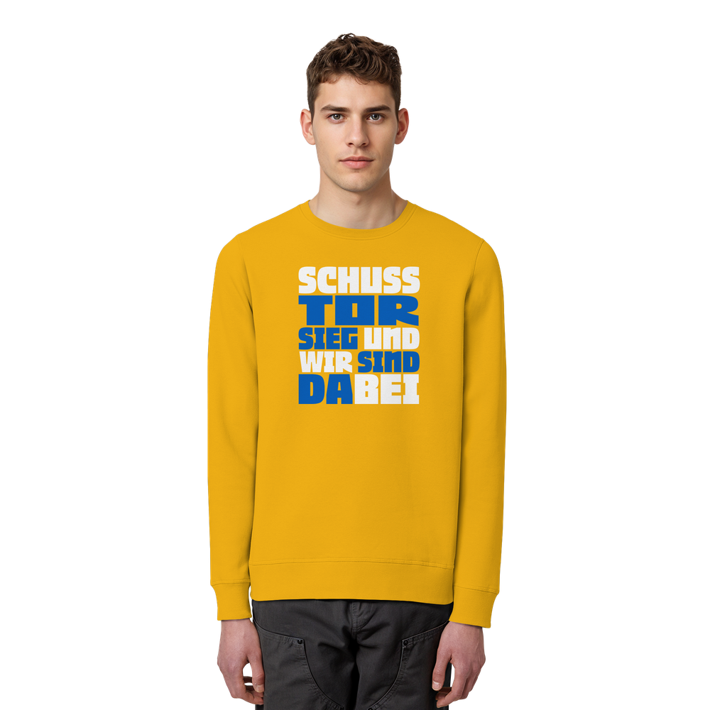 Schuss Tor Sieg - Organic Basic Unisex Sweatshirt – Bild 48