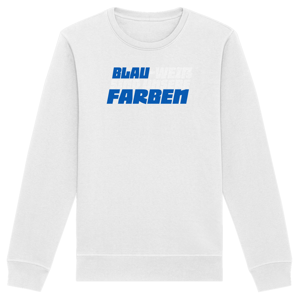 Blau Weiß sind unsere Farben - Organic Basic Unisex Sweatshirt – Bild 49